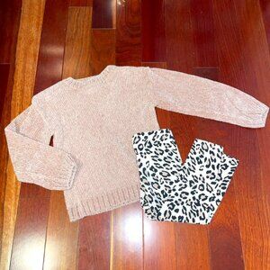Little Girl Jessica Simpson Sweater & Legging Two Piece Outfit 4T